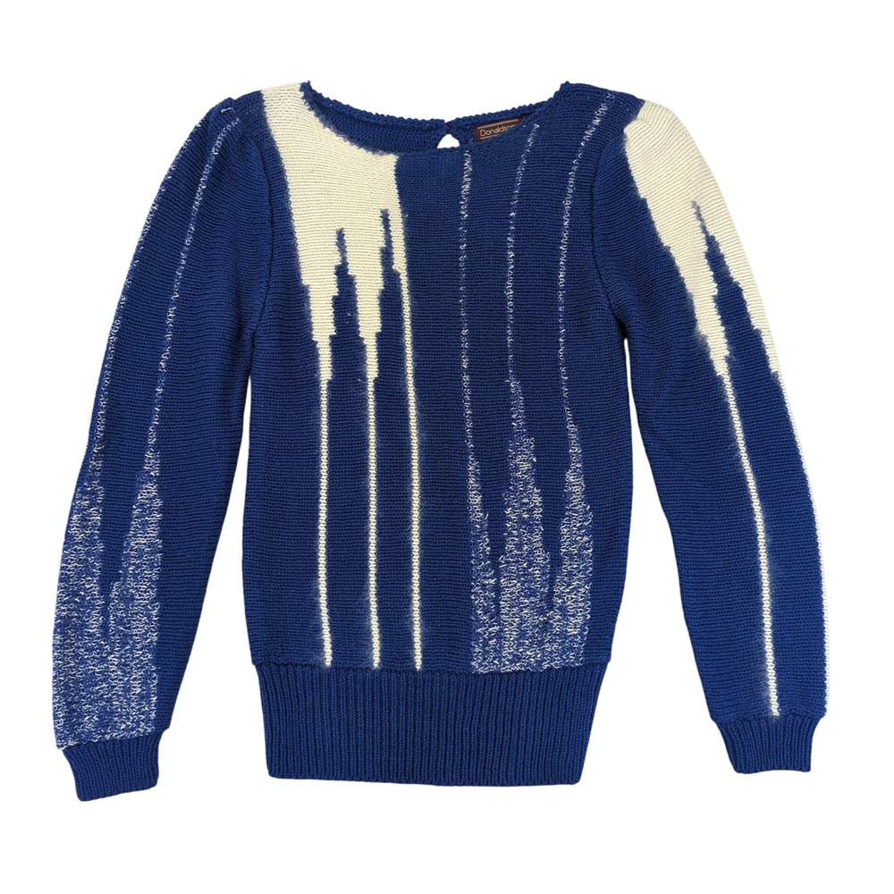 Vintage Donaldsons Mixed Texture Knit Sweater Pullover Long Sleeve Women's Small